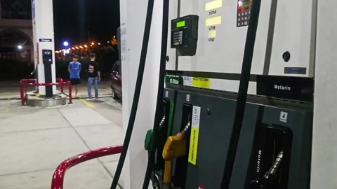 A gas pump with a. Stock-Footage 282659588