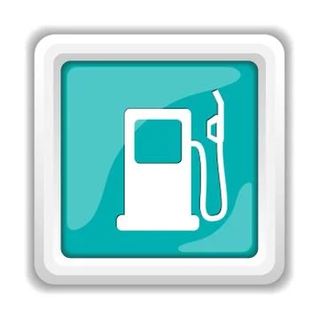 Gas pump icon. Internet button on white background.. Stock Illustration