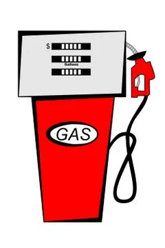Gas pump Stock Illustration
