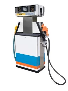 Gas pump, isolated Foto stock