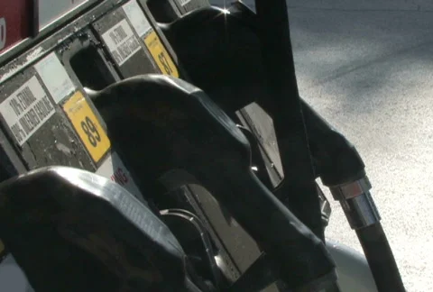 Gas Pump Nozzles Stock Footage 283735