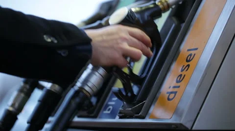Gas Pump Nozzles Stock Footage 46160863