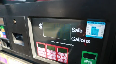 Gas pump numbers Stock Footage 32790410