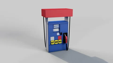 Gas Pump Spinning Render Loop Stock Footage 201608565