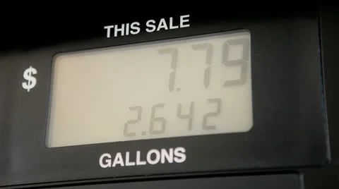 Gas pump time-lapse Stock Footage 12334749