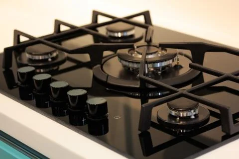 Gas range cooker Stock Photos