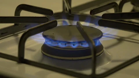 Gas Range Ignition - Slow Motion Video stock 39316544