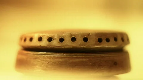 Gas ring burner Stock Footage 560741