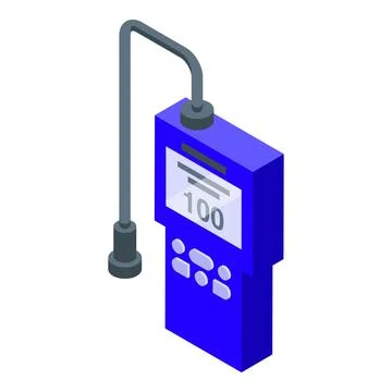 Gas sensor icon isometric vector. Meter instrument Stock Illustration