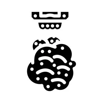 Gas sensor module glyph icon vector illustration Illustrazione stock