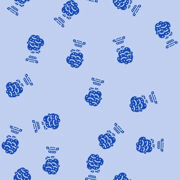 Gas sensor module glyph vector seamless pattern Stock Illustration