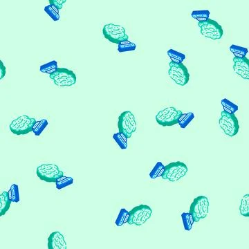 Gas sensor module isometric icon seamless pattern Stock Illustration