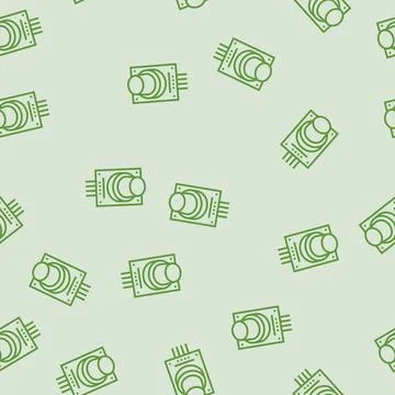 Gas sensor module line seamless pattern Stock Illustration