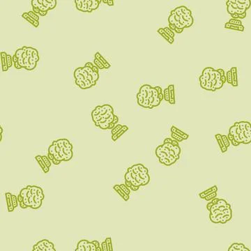 Gas sensor module line vector seamless pattern イラスト素材