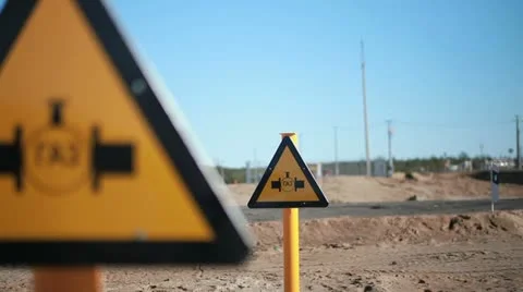 Gas sign Video stock 22360224