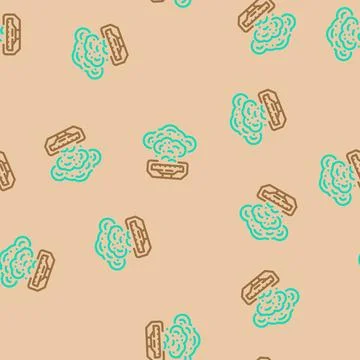 Gas smell vector seamless pattern イラスト素材