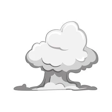 Gas smoke cloud cartoon vector illustration Stock Illustration