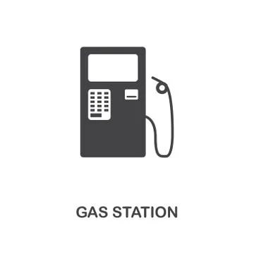 Gas Station creative icon. Simple element illustration. Gas Station concept Stock Illustration