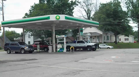 Gas station Stock Footage 24804918