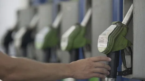 At the gas station Stock Footage 83395630