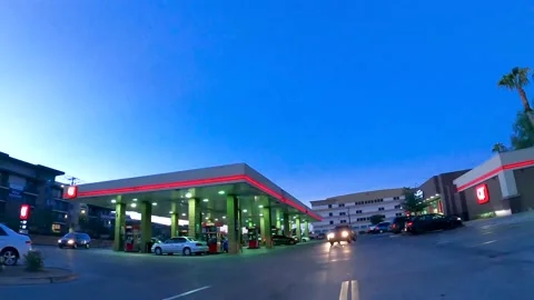 Gas Station Generic Stock Footage 142103852