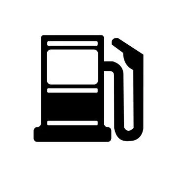 Gas station icon, Flat design style eps 10. fuel indicator on motor vehicles. Stock Illustration