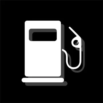 Gas station icon flat Stock Illustration