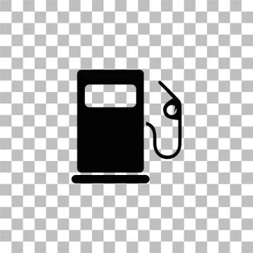 Gas station icon flat Stock Illustration