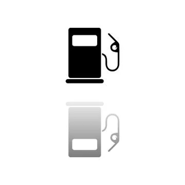 Gas station icon flat Stock Illustration
