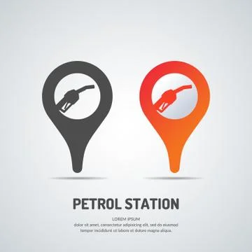 Gas station icon. Stock Illustration
