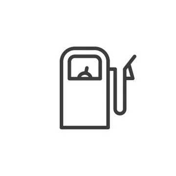 Gas station icon vector on white background Stock Illustration