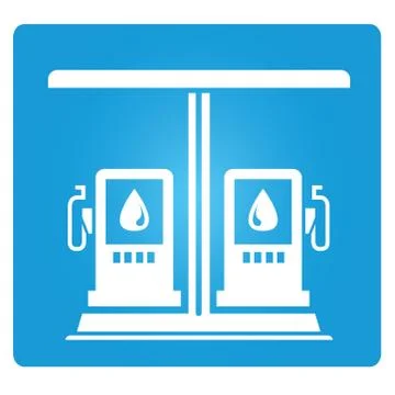 Gas station Stock Illustration