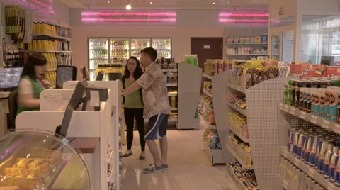 Gas station interior timelapse 01 Stock Footage 36762052