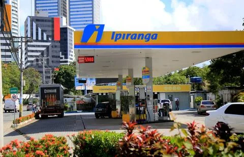  gas station of the ipiranga network salvador, bahia, brazil - july 20, 20... Stock Photos