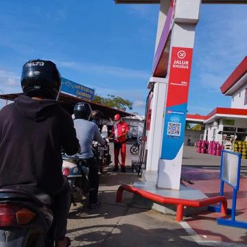 Gas station Stock Photos