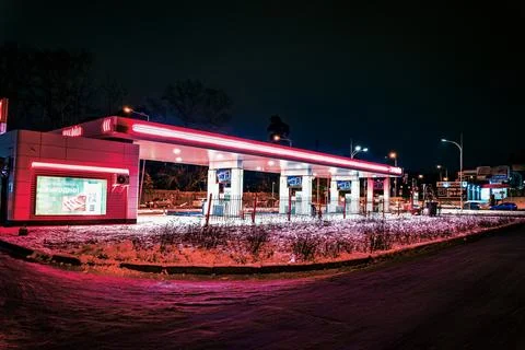 Gas station Stock Photos