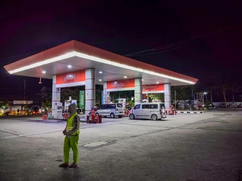 Gas station Stock Photos