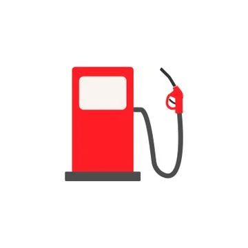 Gas station solid icon, fuel and refill sign Stock Illustration