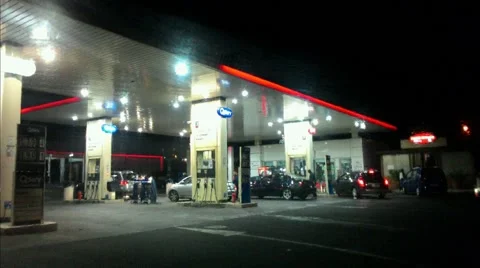 Gas station timelapse Stock Footage 42601798