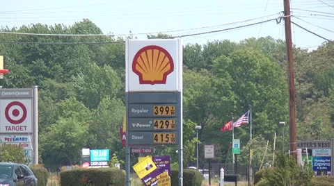Gas Station Traffic Pull Out Video stock 22794238