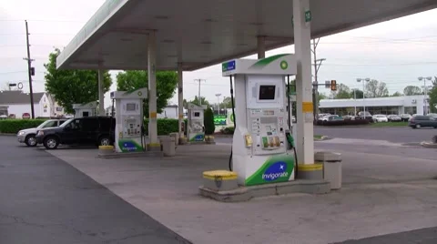 Gas station10 Stock Footage
