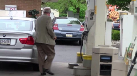 Gas station14 Stock Footage 8556276