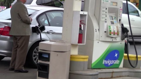 Gas station15 Stock Footage 8556768