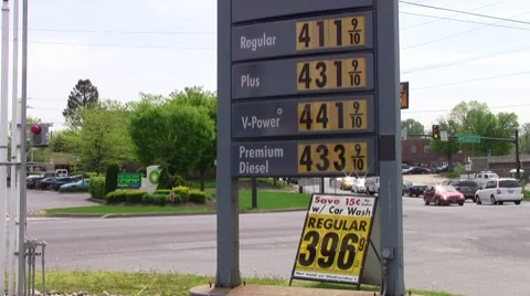 Gas station16 Stock Footage 8556818