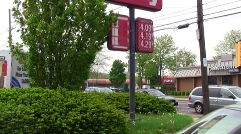 Gas station18 Stock Footage 8557272