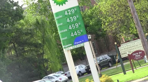 Gas station23 Stock Footage 8557065