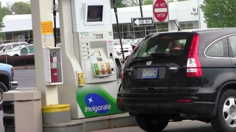 Gas station3 Stock Footage 8557511