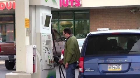 Gas station4 Stock Footage 8566774
