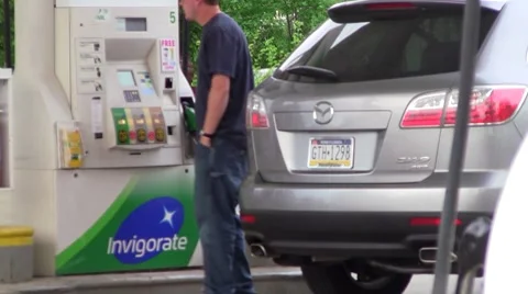 Gas station7 Stock Footage 8559375