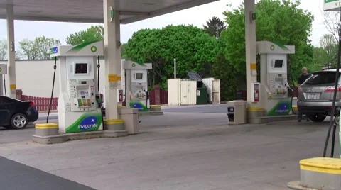 Gas station9 Stock Footage 8556965